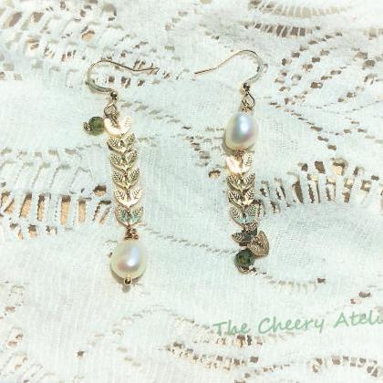 Baroque Pearl Earrings, Hypoallergenic, 14k Gold,..